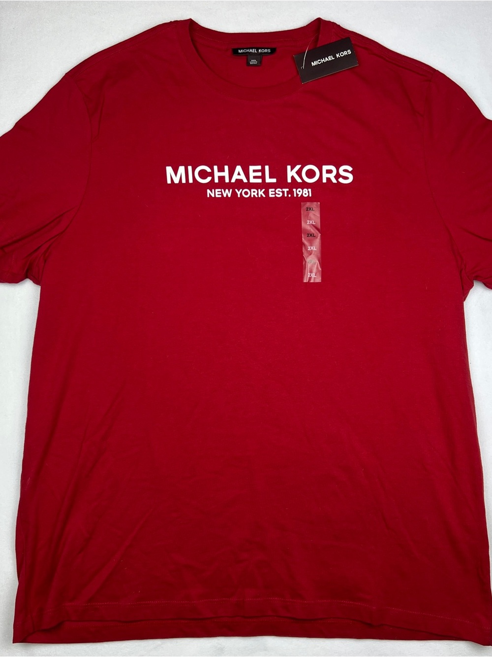 Michael Kors Men’s Red Crewneck Logo Tee